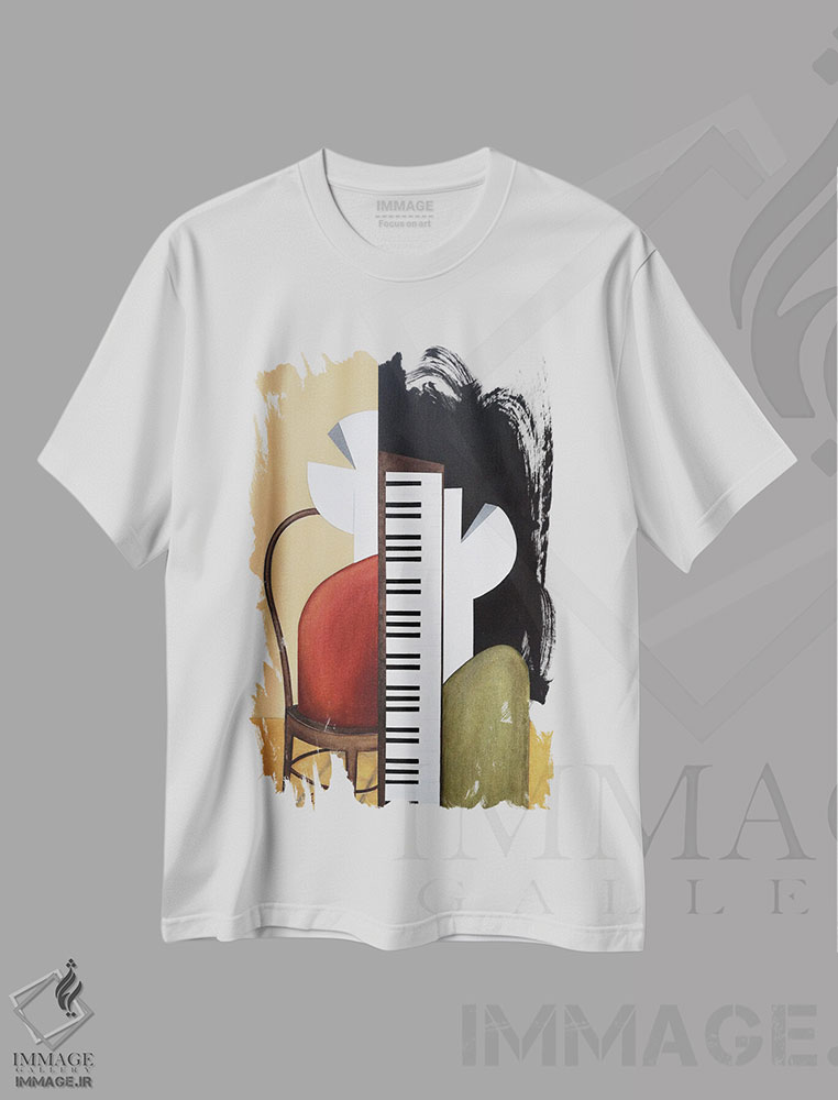تیشرت طرح دار شوپن، دکور معاصر اثر الکساندر تریفونوف | immage.ir