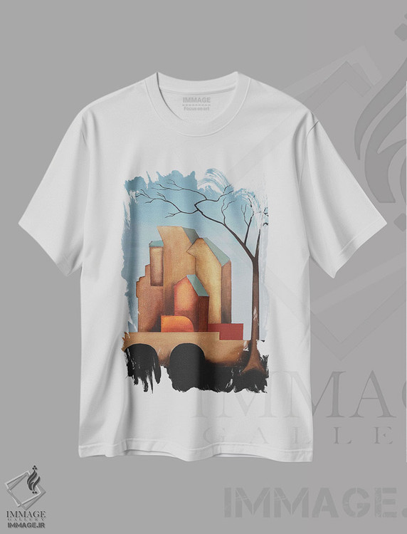 تیشرت طرح دار قلعه، دکور معاصر اثر الکساندر تریفونوف | immage.ir