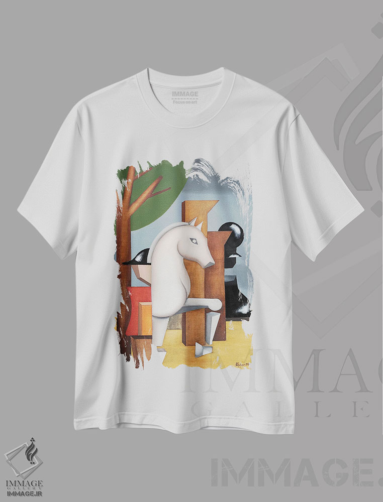 تیشرت طرح دار شطرنج، دکور معاصر اثر الکساندر تریفونوف | immage.ir