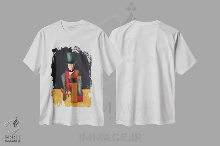 تیشرت طرح دار شاعر پل ورلن، دکور معاصر اثر الکساندر تریفونوف | immage.ir