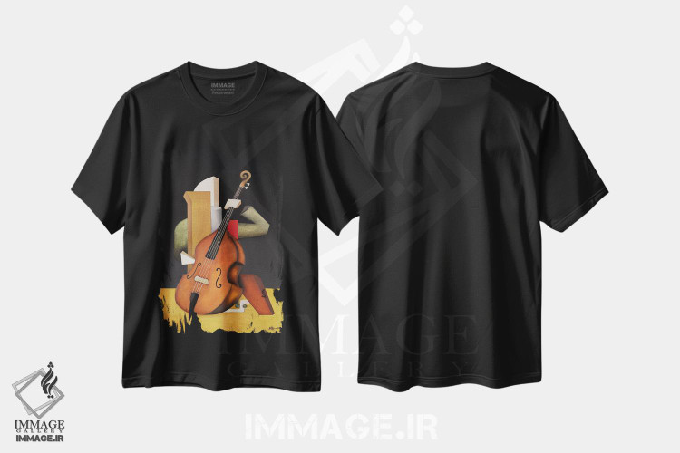 تیشرت طرح دار کنترباس II، دکور معاصر اثر الکساندر تریفونوف | فروشگاه ایماژ