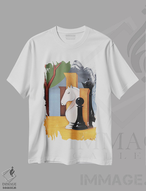 تیشرت طرح دار گامبی ملکه، دکوراسیون جایگزین اثر الکساندر تریفونوف | immage.ir