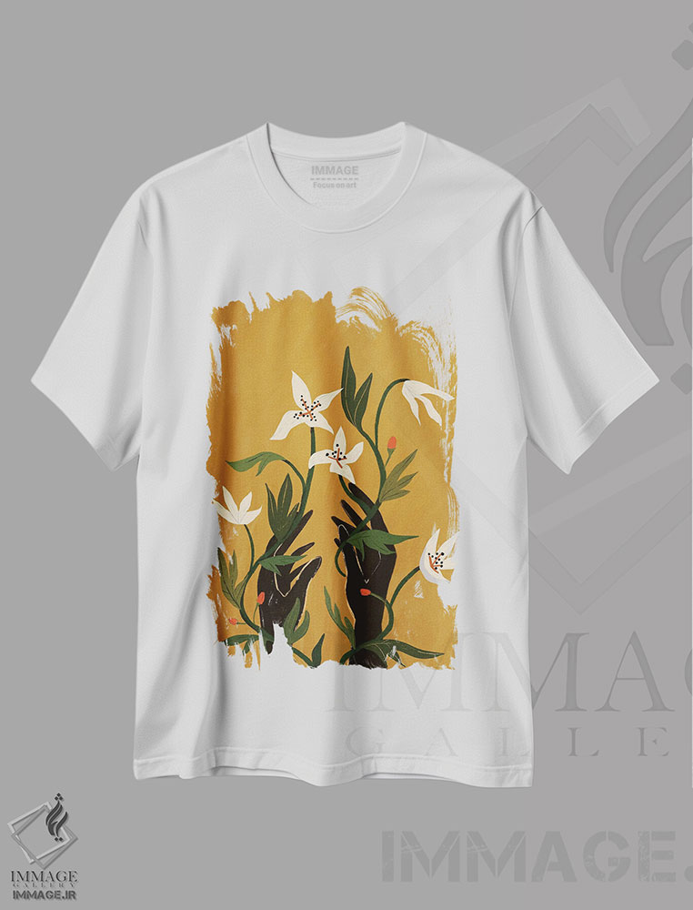 تیشرت طرح دار درهم تنیده I، تزئینی اثر آرتی گوآوا | immage.ir