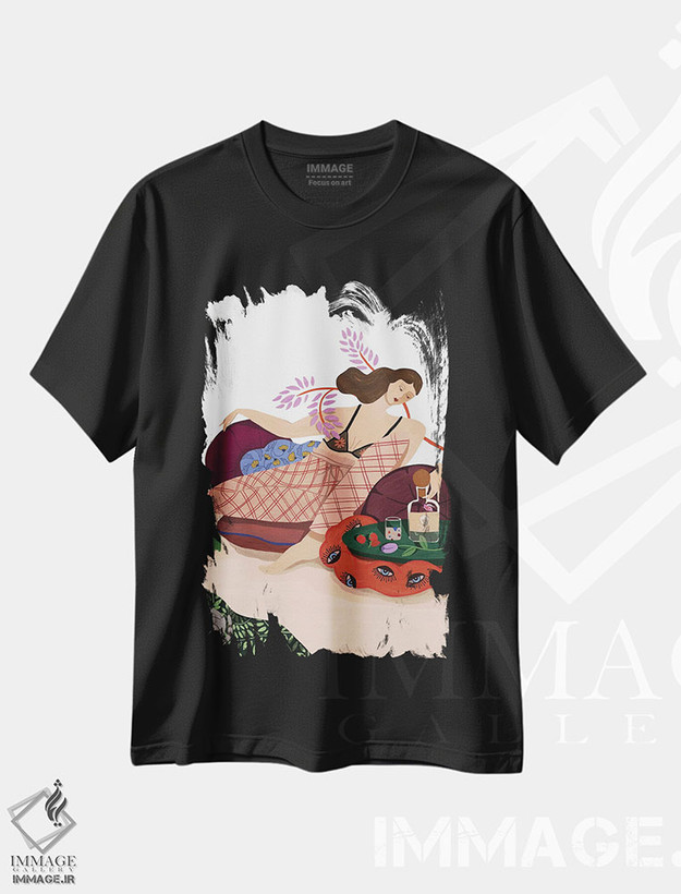 تیشرت طرح دار زهر، هنر دیجیتال اثر آرتی گوآوا | فروشگاه ایماژ