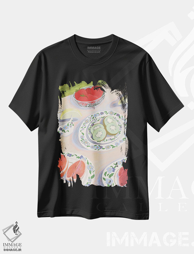 تیشرت طرح دار پیک نیک، تزئینی اثر آرتی گوآوا | فروشگاه ایماژ