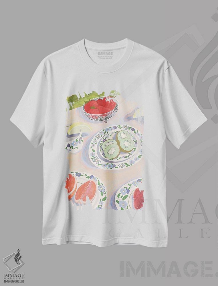 تیشرت طرح دار پیک نیک، تزئینی اثر آرتی گوآوا | immage.ir