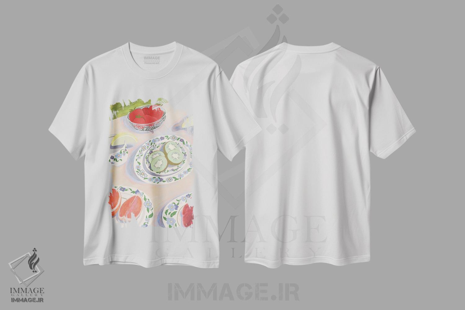 تیشرت طرح دار پیک نیک، تزئینی اثر آرتی گوآوا | immage.ir