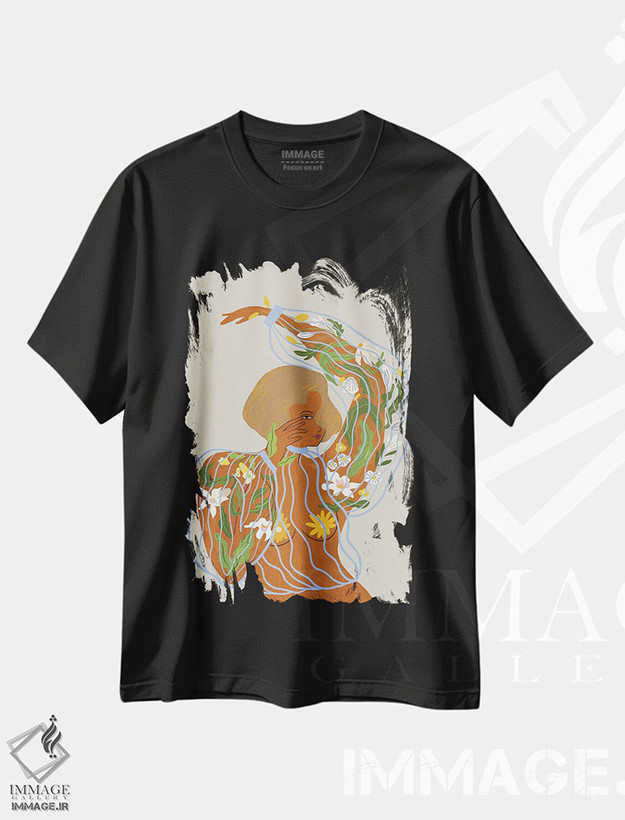 تیشرت طرح دار پرورش و رشد، تزئینی اثر آرتی گوآوا | فروشگاه ایماژ