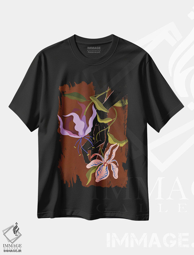 تیشرت طرح دار درهم تنیده III، تزئینی اثر آرتی گوآوا | فروشگاه ایماژ