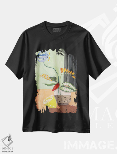 تیشرت طرح دار ایکبانا، تزئینی اثر آرتی گوآوا | فروشگاه ایماژ