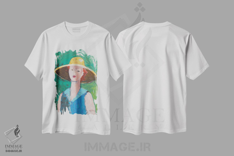 تیشرت طرح دار پرترهٔ بازار کهنه فروشان II، دکور معاصر اثر اِیوری تیلمن | immage.ir
