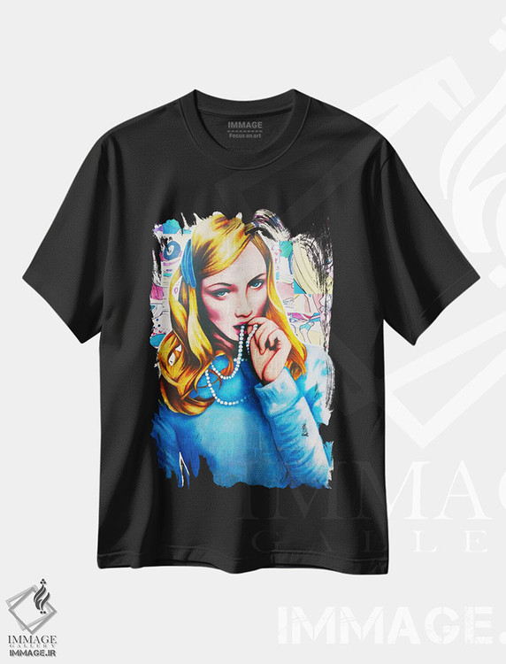 تیشرت طرح دار مروارید، دکوراسیون جایگزین اثر آنی ترازو | فروشگاه ایماژ