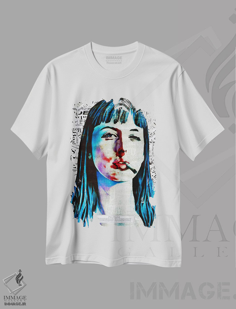 تیشرت طرح دار یادداشتی به دختران زیبا، دکوراسیون جایگزین اثر آنی ترازو | immage.ir