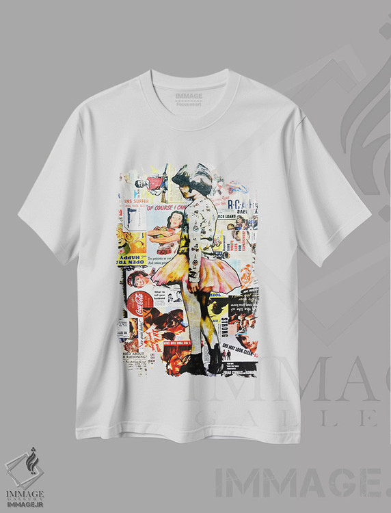 تیشرت طرح دار توتوی تمام فلزی، مدیوم اثر آنی ترازو | immage.ir