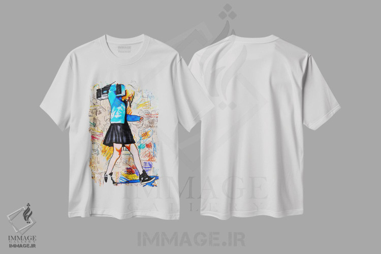 تیشرت طرح دار من همون بچه ای هستم با برنامه های بزرگ، مدیوم اثر آنی ترازو | immage.ir