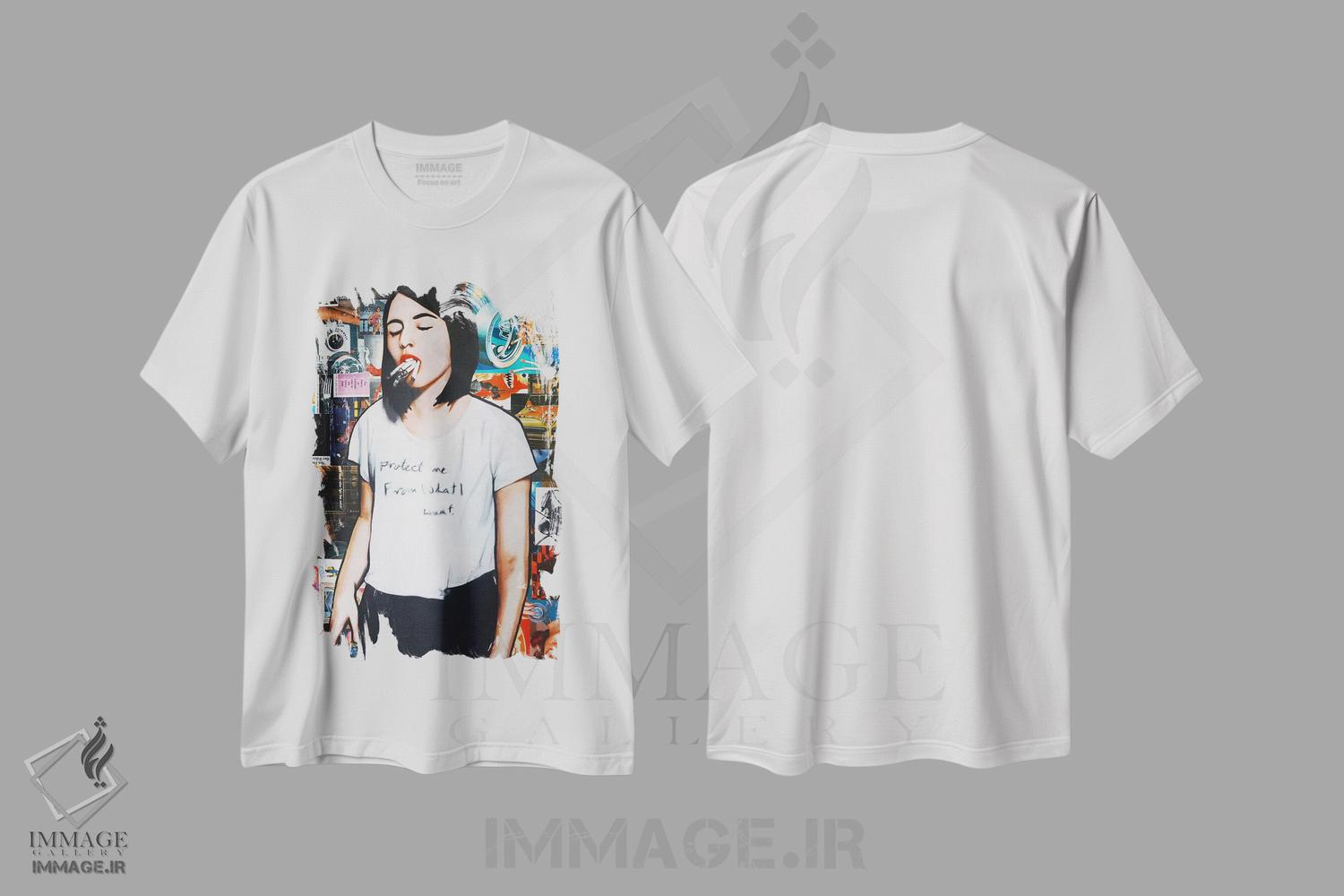 تیشرت طرح دار ویپم کن، مدیوم اثر آنی ترازو | immage.ir