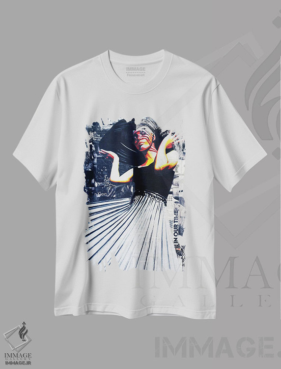 تیشرت طرح دار دوست دختر جذاب شما، هنر فاخر اثر آنی ترازو | immage.ir