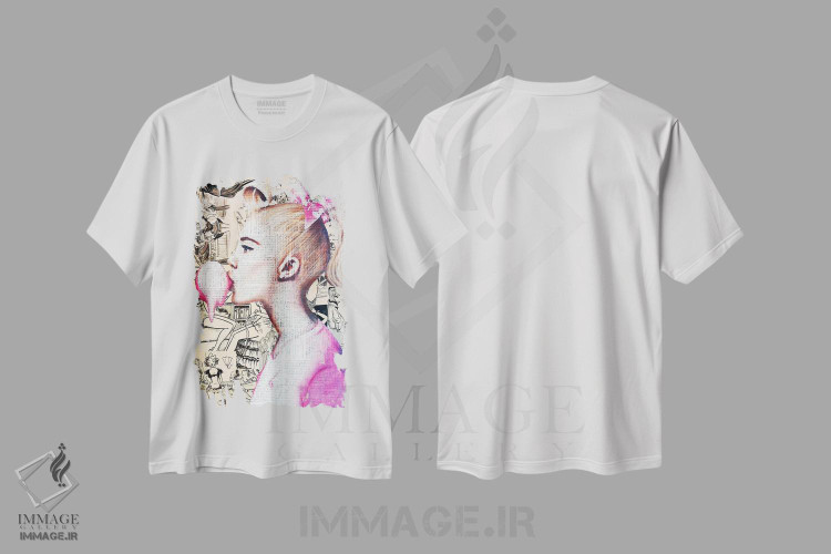 تیشرت طرح دار دختر رؤیایی، هنر فاخر اثر آنی ترازو | immage.ir