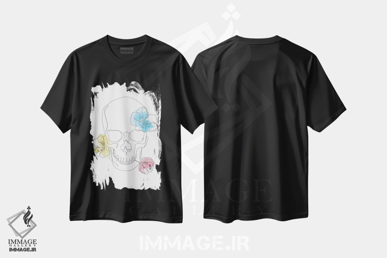 تیشرت طرح دار نکرومنس، دکوراسیون جایگزین اثر ادیلوم | فروشگاه ایماژ