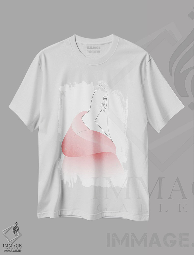 تیشرت طرح دار پردهٔ گلدار، تزئینی اثر ادیلوم | immage.ir