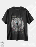 تیشرت طرح دار خرس قبیله ای نئونی، تزئینی اثر آنجلیکا پارکر | فروشگاه ایماژ