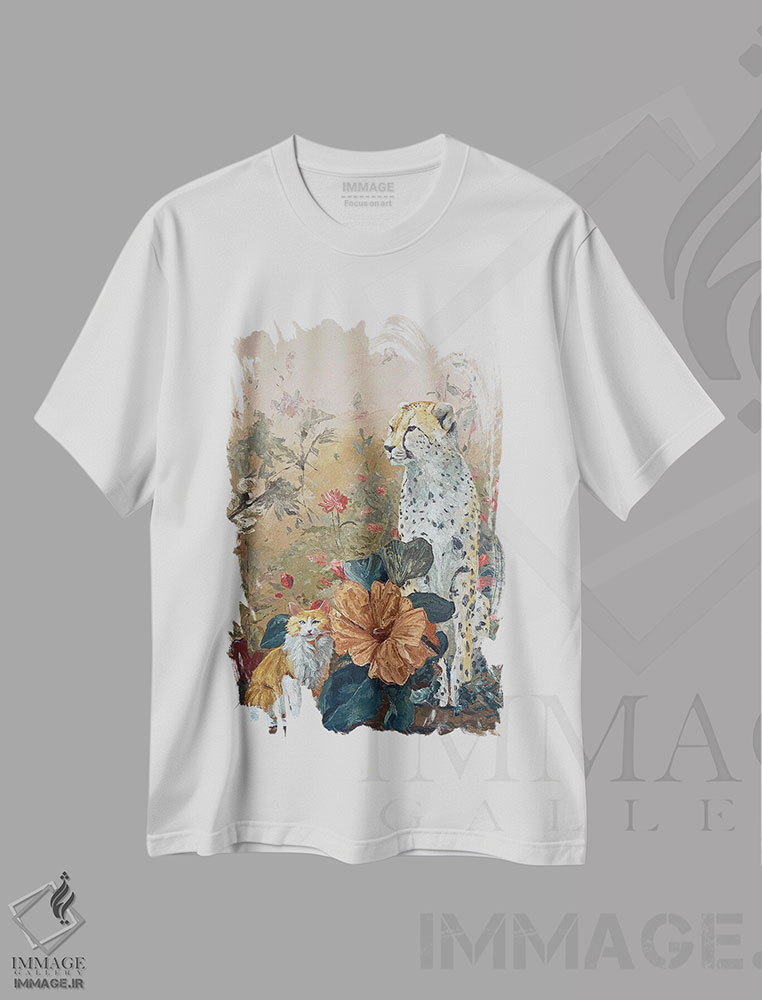 تیشرت طرح دار فِلی دئوفلورا، هنر فاخر معاصر اثر آرتور ریو | immage.ir