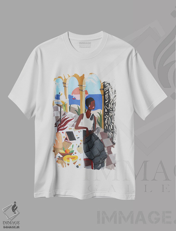 تیشرت طرح دار مدیترانه ای، تزئینی اثر آرتی گوآوا | immage.ir