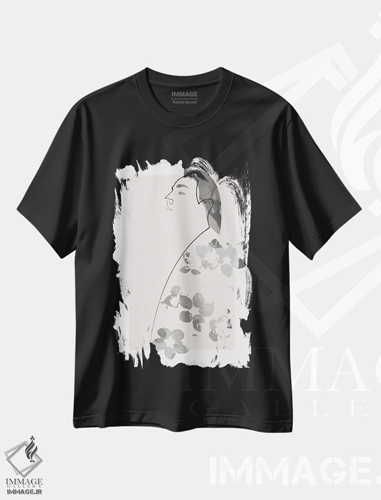 تیشرت طرح دار شرقی، تزئینی اثر ادیلوم | فروشگاه ایماژ