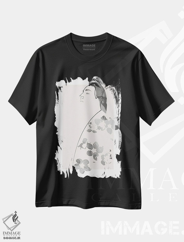 تیشرت طرح دار شرقی، تزئینی اثر ادیلوم | فروشگاه ایماژ