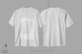 تیشرت طرح دار تک خطی گرمسیری، هنر تزئینی سیاه و سفید اثر ادیلوم | immage.ir