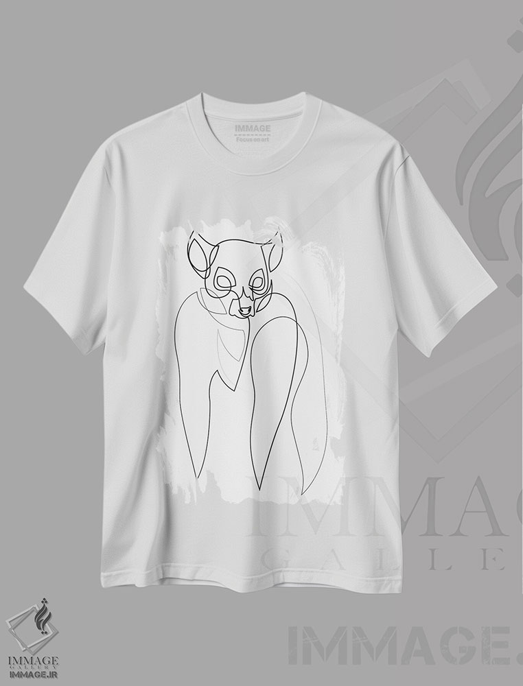 تیشرت طرح دار دید در شب اثر ادیلوم | immage.ir