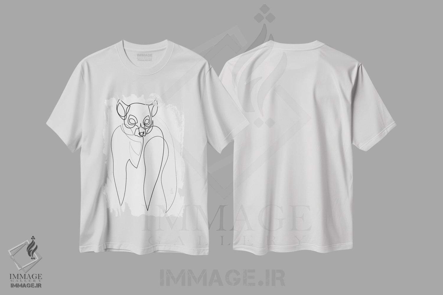 تیشرت طرح دار دید در شب اثر ادیلوم | immage.ir