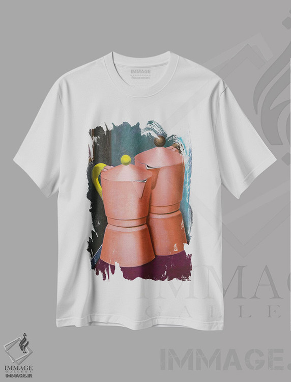 تیشرت طرح دار عاشقان، هنر فاخر معاصر اثر آندریا واندونی | فروشگاه ایماژ