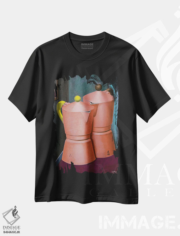 تیشرت طرح دار عاشقان، هنر فاخر معاصر اثر آندریا واندونی | immage.ir