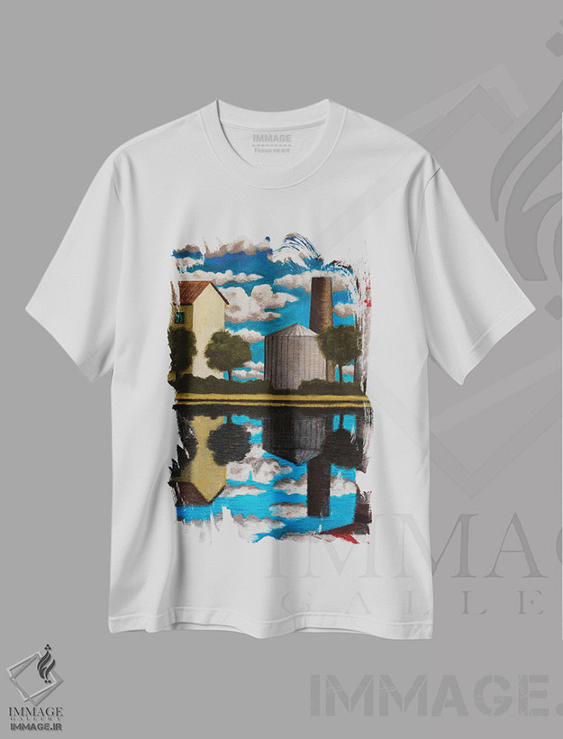 تیشرت طرح دار بازتاب ها، هنر فاخر معاصر اثر آندریا واندونی | فروشگاه ایماژ