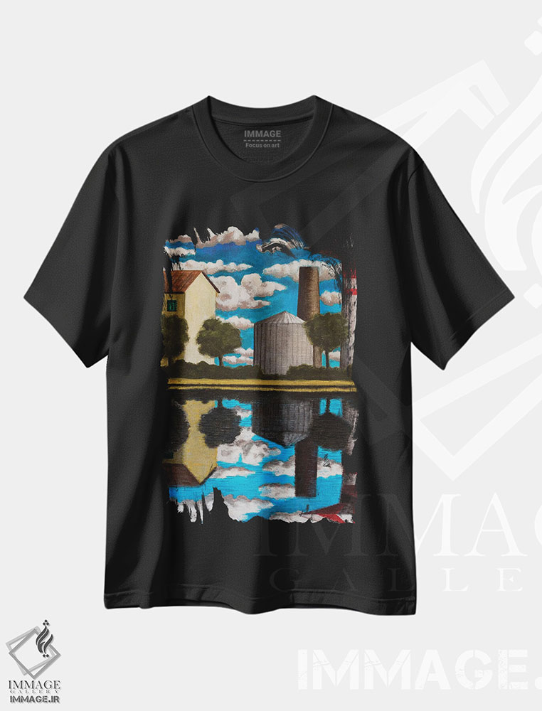 تیشرت طرح دار بازتاب ها، هنر فاخر معاصر اثر آندریا واندونی | immage.ir