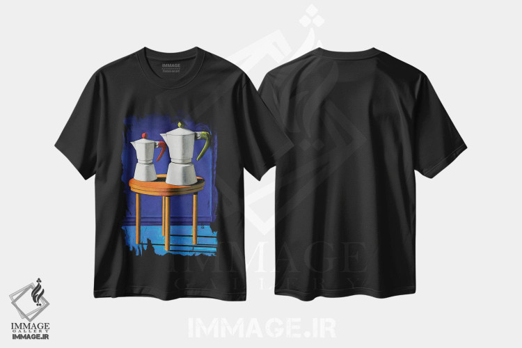 تیشرت طرح دار صبح خاموش II، هنر فاخر معاصر اثر آندریا واندونی | فروشگاه ایماژ