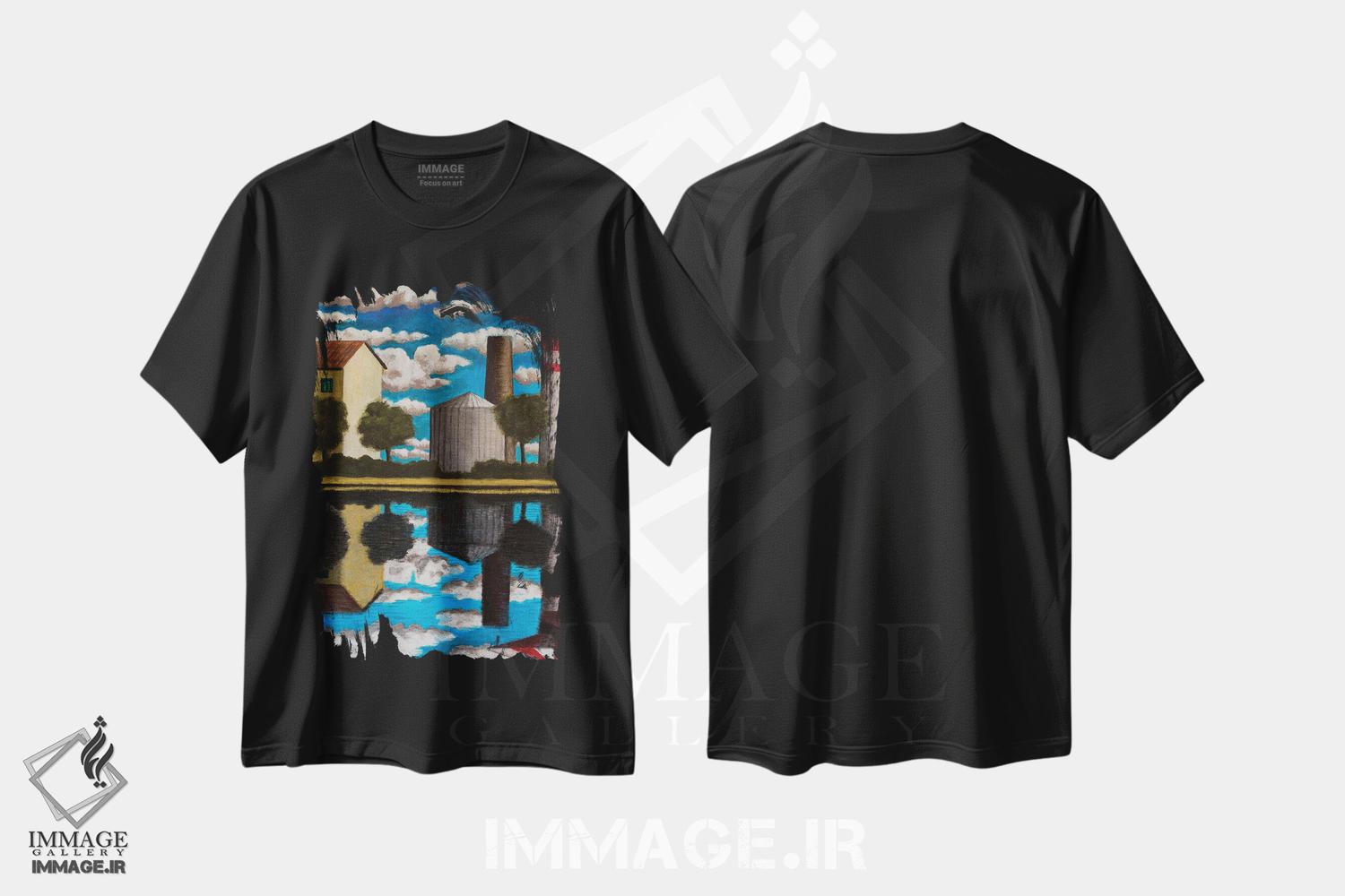 تیشرت طرح دار بازتاب ها، هنر فاخر معاصر اثر آندریا واندونی | immage.ir