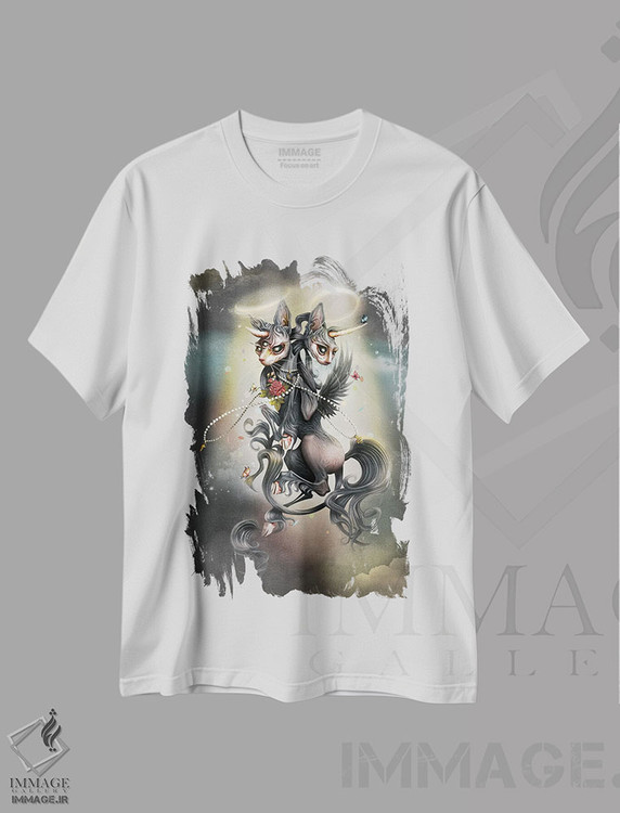 تیشرت طرح دار کاتارسیس، هنر دیجیتال اثر آنتنور ون خان | immage.ir