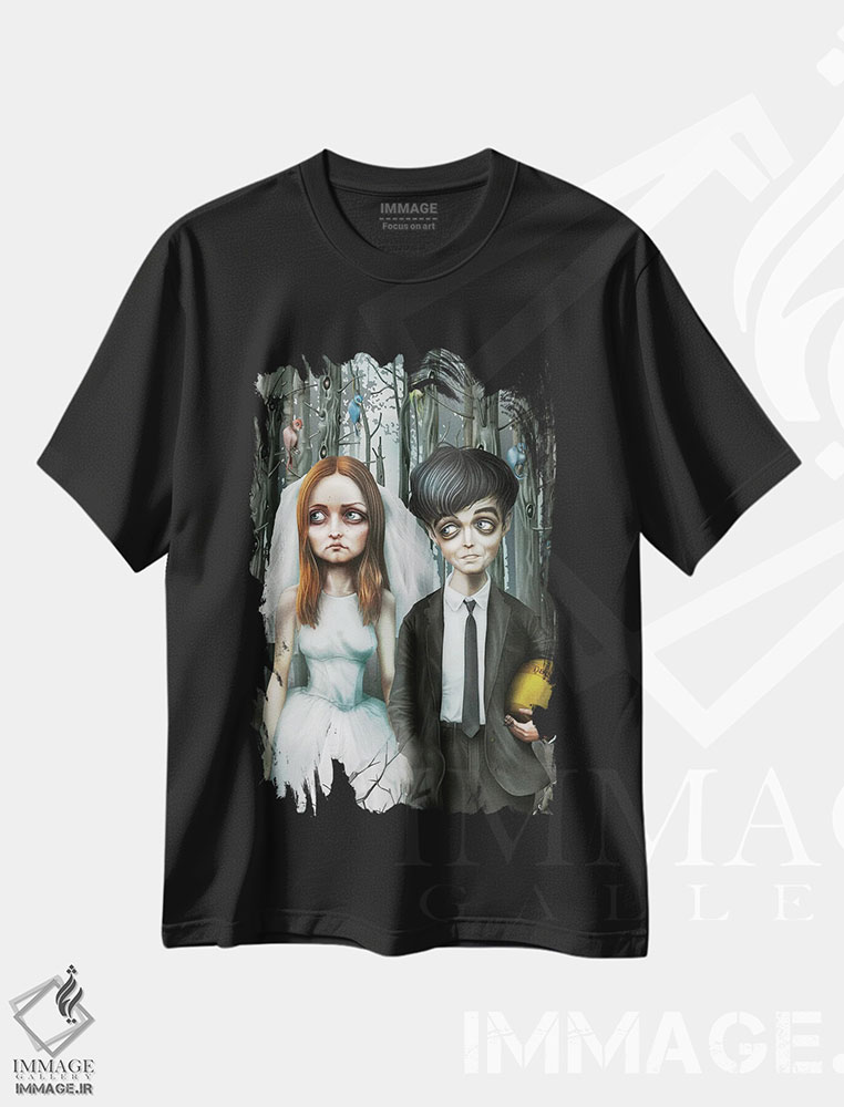 تیشرت طرح دار پایان، هنر دیجیتال اثر آنتنور ون خان | immage.ir