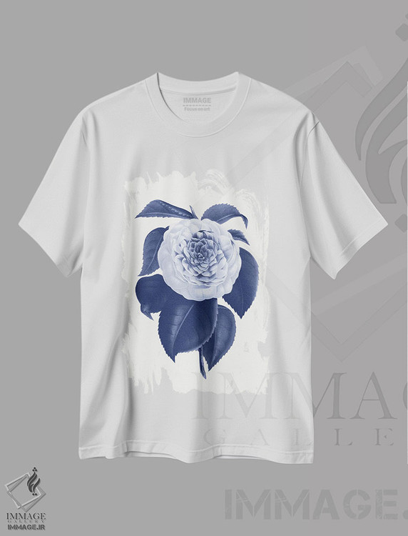تیشرت طرح دار گیاه شناسی آبی قدیمی IX، تزئینی اثر امیلی وینتیج کو | immage.ir