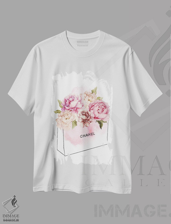 تیشرت طرح دار کیسهٔ گل ها، تزئینی اثر امیلی وینتیج کو | immage.ir