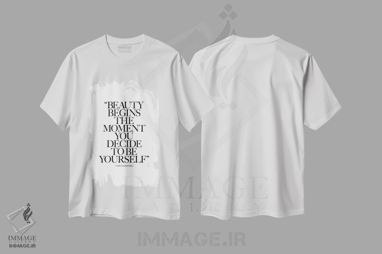 تیشرت طرح دار نقل قول کوکو، تزئینی اثر امیلی وینتیج کو | فروشگاه ایماژ