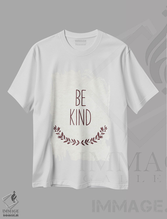 تیشرت طرح دار مهربان باش، تزئینی اثر امیلی وینتیج کو | فروشگاه ایماژ