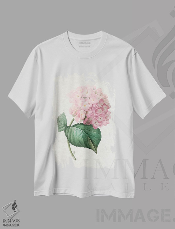 تیشرت طرح دار هورتانسیا، تزئینی اثر امیلی وینتیج کو | immage.ir