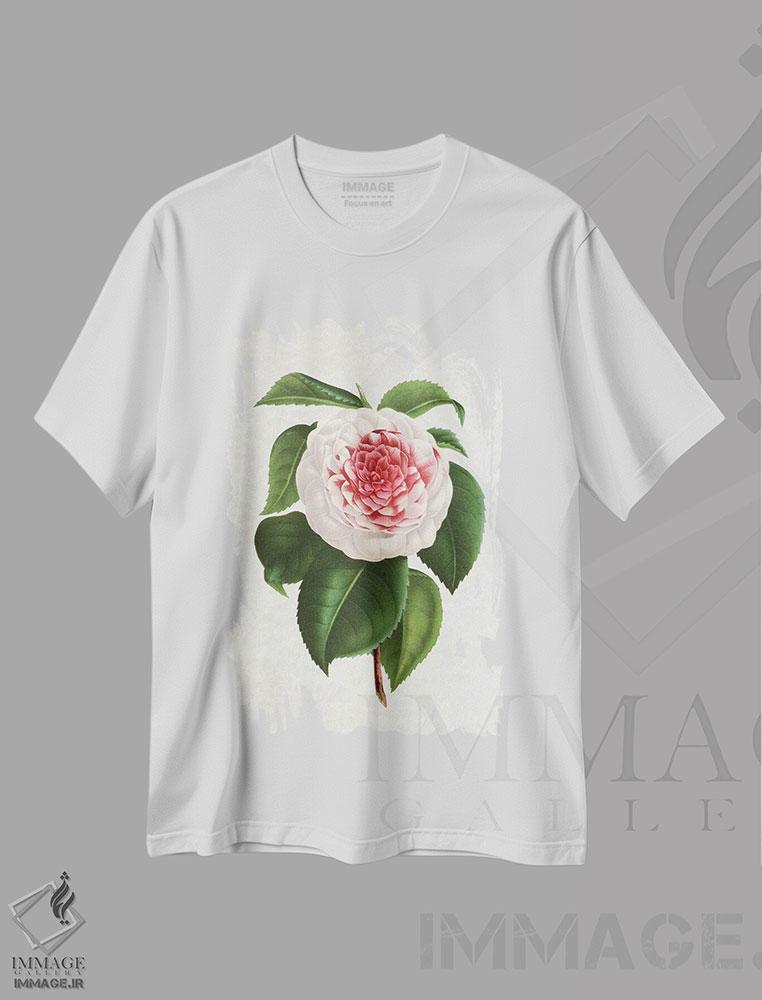 تیشرت طرح دار کاملیا، تزئینی اثر امیلی وینتیج کو | immage.ir
