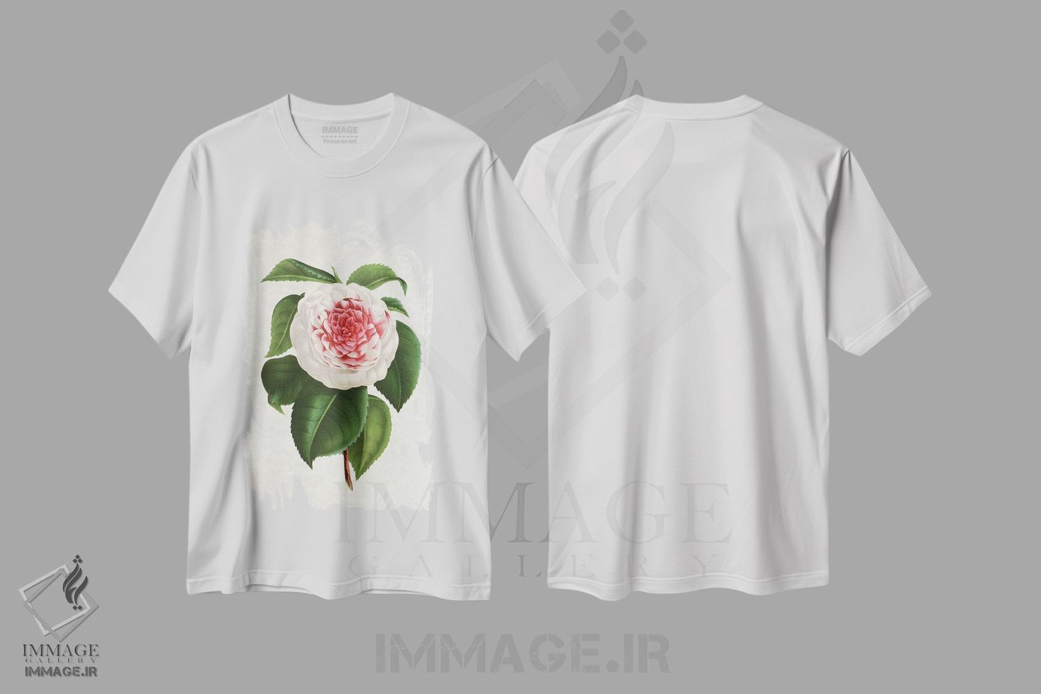 تیشرت طرح دار کاملیا، تزئینی اثر امیلی وینتیج کو | immage.ir