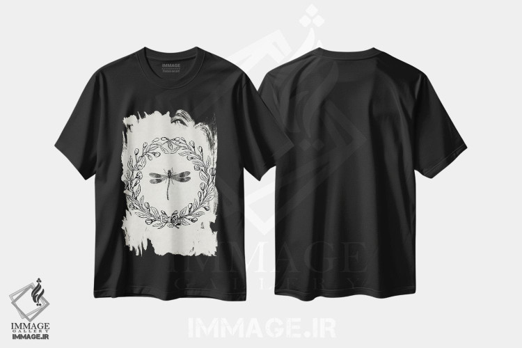 تیشرت طرح دار حلقه سنجاقک، تزئینی اثر امیلی وینتیج کو | immage.ir