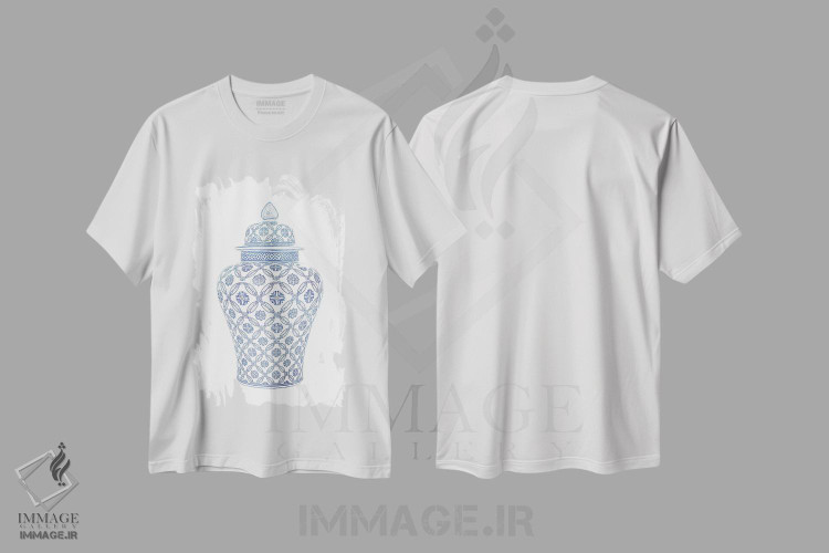 تیشرت طرح دار ظرف زنجبیل II، شینوازری اثر امیلی وینتیج کو | immage.ir
