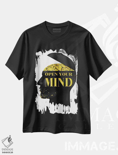 تیشرت طرح دار ذهنت را باز کن، هنر دیجیتال اثر آدریان ویریو | فروشگاه ایماژ